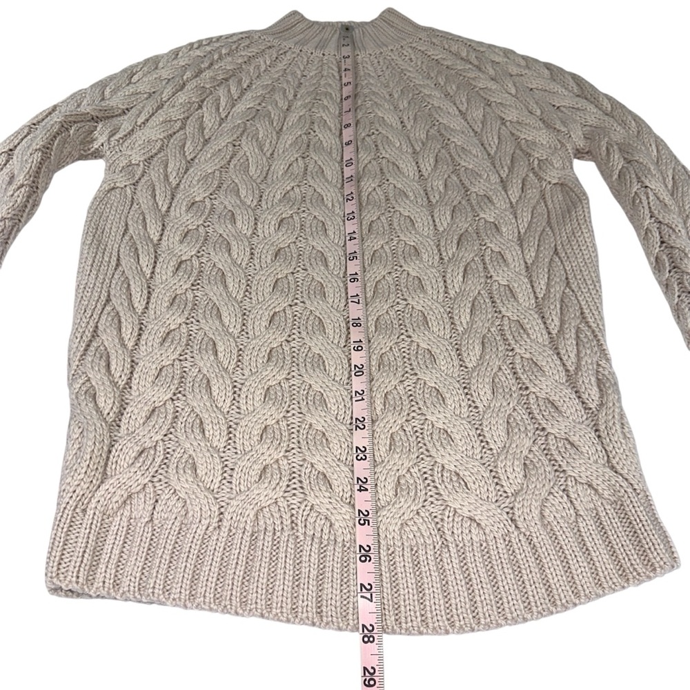 Sezane 100% Merino Wool Natural Drew Sweater Dress - Picture 10 of 11